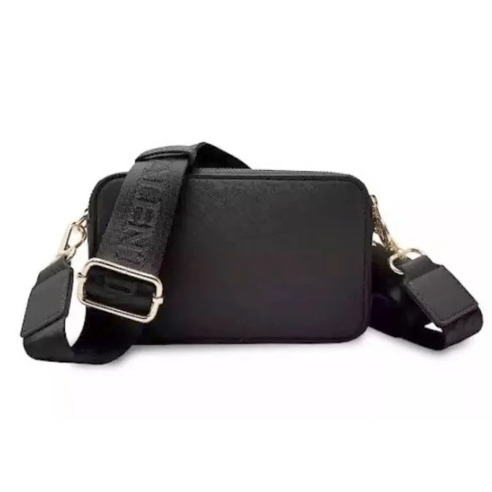 VALENTINO ORLANDI Studded Double Zip Crossbody Camera Bag Purse